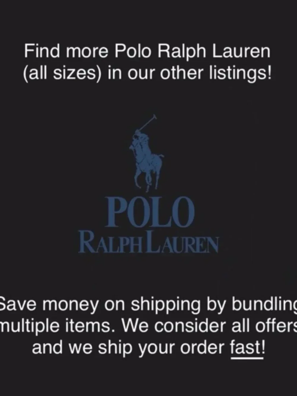 POLO Custom Slim Fit Cotton Short Sleeve Polo MEDIUM Royal Blue NWT